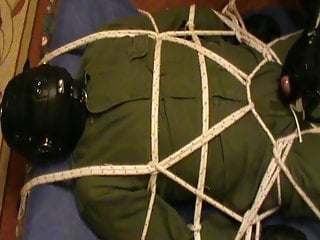 Restrained Slave Is In The Overal