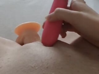 teen double dildo action anal &amp; vaginal