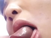 Asian Girl Marie blowjob and cum in mouth