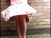 Pamala windy day patterned skirt