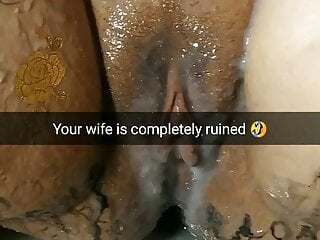 Your wife become ruined fuckmeat slut...