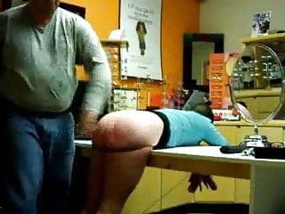 Spanked in the store after work