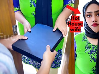 Desi Housewife, Delivery, Hands Tied, Tied up and Fucked