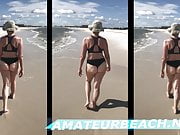 Big Ass Thong Bikini PAWG walks the beach (4K) - Vol 2 