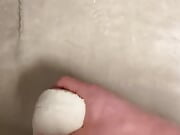 Cum on White VS Slipper