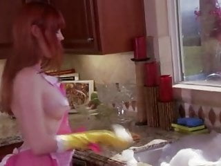 Busty redhead housewife...