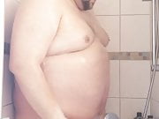 430lbs Chubby taking a shower