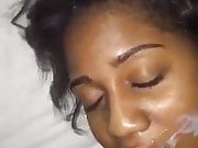 Black Chick Getting a Facial