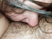 Eating friend’s pussy