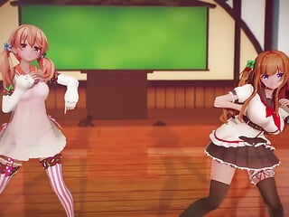 Mmd R-18 Anime Girls Sexy Dancing Clip 258