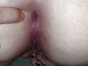 Husband slides his dick in my ass