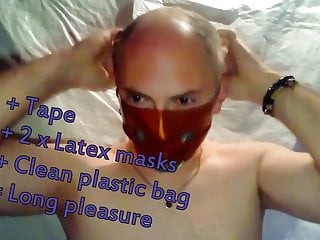 Bagging with tape &amp; 2 latex mask