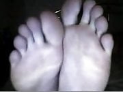 straight guys feet on webcam      