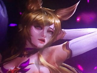 Ahri Star Guardian Tribute Will cum her body with semen SOP