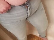 Girl freind pissing jeans