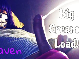 Raven LeTrap shoots a big creamy load