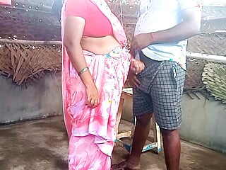 Indian Saree aunty very hot fuck in young boy