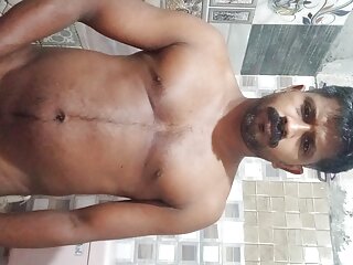 Mallu boy bathing after masturbate...