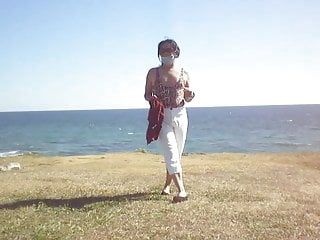 Maria Lizana at the beach I
