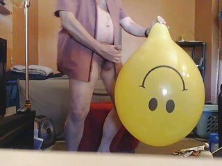Two Smiley Balloons: Pop And Cum - 6-21 - Balloonbanger