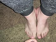 Cum On Feet And Toes Compilation (Cumpilation) Pink Toes