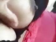 sexy girl show his big boobs in the car