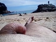 flasher en la playa
