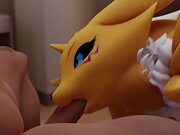 Sexy big ass Renamon pleasing you POV