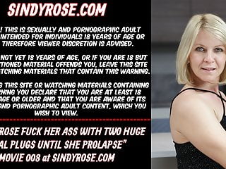 Sindy rose fuck her ass anal plugs prolapse...