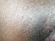 Hard moaning close up creampie