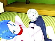 Bulma and Android 18 having hot lesbian sex.