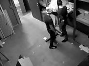 Security cam caught twinks fucking
