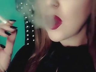 Slut, Girl with Girl, Lipstick Fetish, Smoking Fetish