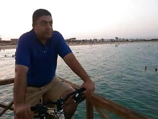 Me With My Bike At Beach