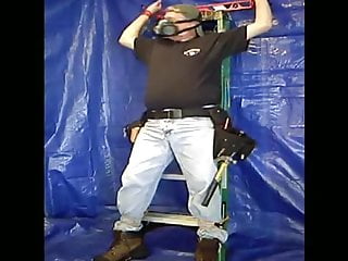 Construction worker bondage...