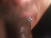 Gagging on a BBC while getting mouth fucked 