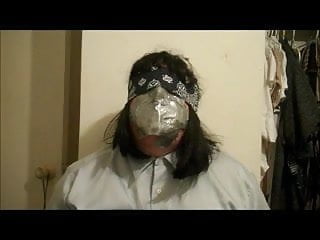 Being punished by Damselgrabber, smothered by duct tape.