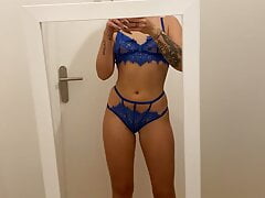 Sexy blue lingerie
