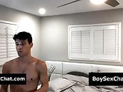Gay fucks in his room live