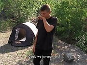 Horny Camper Takes Money From A Stranger To Suck Ride His Cock In His Tent - BigStr