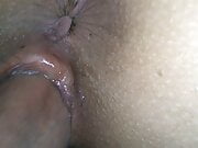 my cheating hairy creamy pussy penetrated in close-up