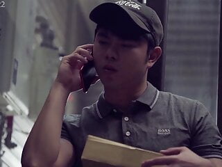 Asian Delivery, Horny, Delivery Guy, Guy