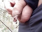 Forest pee and cum
