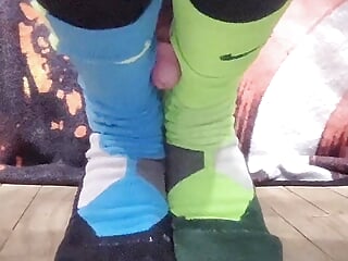 Self sockjob in nike elites