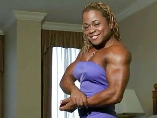 Muscular Woman, Ebony Muscle, HD Videos, FBB